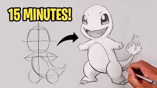 How To Draw CHARMANDER | Pokemon Sketch Tutorial (for BEGINNERS)