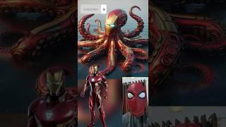 Superheroes but octopus  Marvel & DC-All Characters #marvel #avengers#shorts