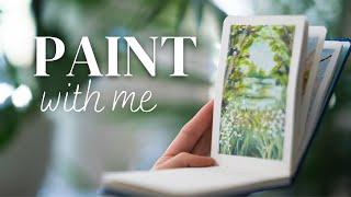 Paint With Me: A Serene Landscape | Using Holbein Gouache