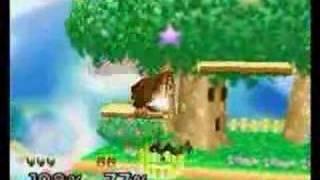 Super Smash Bros. - (Kevin) Capt. Falcon vs DK (CPU)