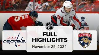 NHL Highlights | Capitals vs. Panthers | November 25, 2024