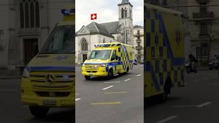 Swiss Ambulance responding 