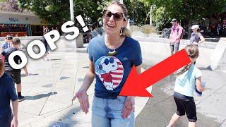 She Peed her PANTS at the amusement park