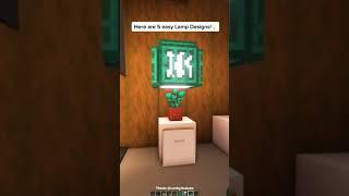 Minecraft: 5 Better Lamp Designs | #shorts