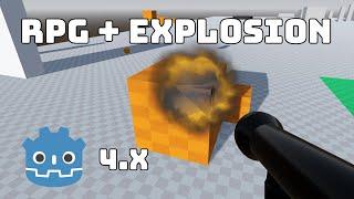 Godot 4.3 Rocket Launcher & Explosion Effect Tutorial | Rocket Jump Mechanics - FPS Series #17