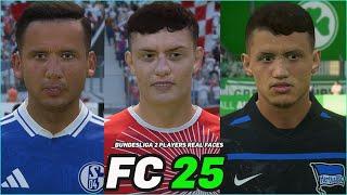 FC 25 | ALL BUNDESLIGA 2 PLAYERS REAL FACES