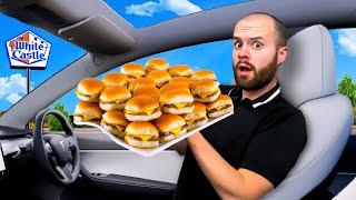 Letting The Person in Front of Me DECIDE What I Eat for 24 Hours! White Castle, Popeyes + Taco Bell