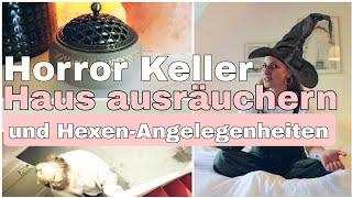 Hexenvideo ‍️Gruseliger alter Keller l Haus ausräuchern und Gehirnkonfetti