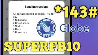 Paano Mag Register ng SUPERFB10 na Promo ni Globe