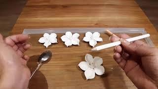 DIY , Como hacer flores en porcelana fria SIN MOLDES , Manualidades faciles , utiles y economicas
