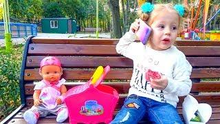 Baby doll birthday party Funny video for kids