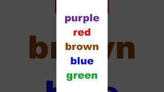 Read the font colors (not the words themselves) out loud as fast as you can #science #psychology