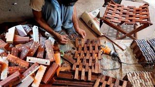 Process of Making a Handcrafted Wooden Folding Chair | Modern Outdoor Chair