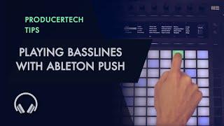 Playing Basslines with Ableton Push - Making Music with Push Module