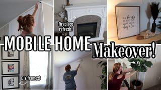 ️MOBILE HOME MAKEOVER | dining room refresh | modern farmhouse #doublewide #makeover #mobilehome