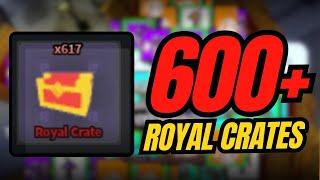 I OPENED 600+ ROYAL CRATES, HERE IS WHAT I GOT... KINGBALL MYTHIC GIVEAWAY - BALL TOWER DEFENCE