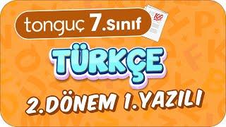 7.Sınıf Türkçe 2.Dönem 1.Yazılıya Hazırlık  #2024