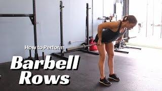 Movement Demo | Barbell Row