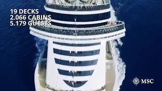 Лайнер MSC Seaside швейцарской круизной компании Мediterranean Shipping Company S. A. (MSC) Cruises