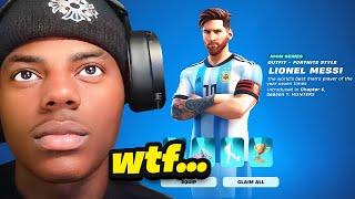 iShowSpeed Reacts To Messi In Fortnite