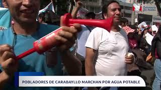 Pobladores de Carabayllo marchan por agua potable