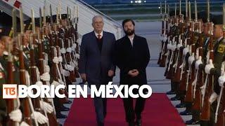 Así fue la llegada del Presidente Boric al cambio de mando presidencial en México