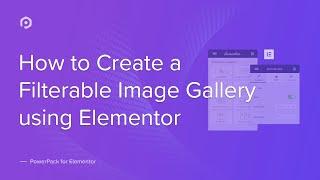 How to create a Filterable Image Gallery using Elementor | PowerPack Elements Addon