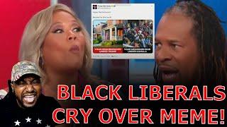 Black Liberal CNN Panel MELTS DOWN Crying RACISM Over BRUTALLY Honest Illegal Immigration Meme!