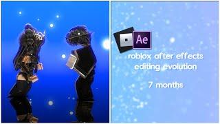 My roblox after effects editing evolution!