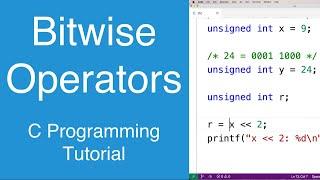 Bitwise Operators | C Programming Tutorial