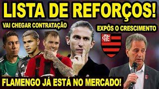 LISTA DE REFORÇOS PARA O FLAMENGO 2025! JOGADOR PROMOVIDO! LANDIM EXPÕE CRESCIMENTO DO MENGÃO! E+