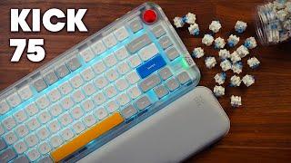 World First Seamless High-Low Switch Mechanical Keyboard - Nuphy Kick75