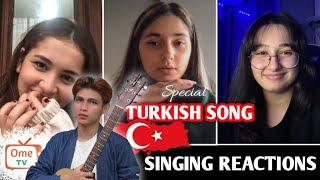 SPESIAL LAGU TURKI ! Cewek Cewek Turki ini pada kaget di nyanyiin lagu Turki | SINGING REACTIONS