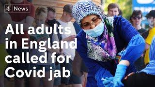 Over-18s in England asked to get Covid jab as mass vaccination events set up across London