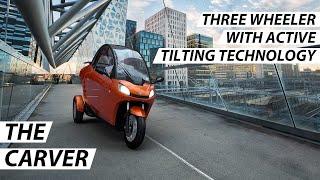 The Carver Enclosed Narrow Vehicle | Electric Three-Wheeler With Patented Tilting Technology