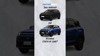 Tata Harrier DARK vs Hyundai Creta N-Line | @MotorBeam #tataharrier #hyundaicreta