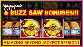 6 BUZZ SAWS → OMG TWICE!!!! Huff N' Even More Puff Slots - BETTER THAN JACKPOT!