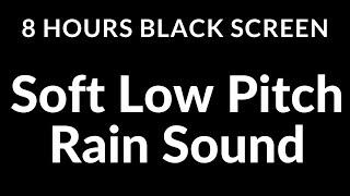 Unveiling the Calming Power of Low Pitch Rain Sounds for a Peaceful Slumber | 8 Hours Black Screen