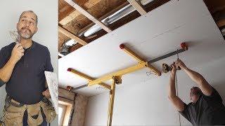 How To Install Ceiling Drywall Using A Panel Lift