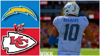 Chargers vs Chiefs Simulation (Madden 24 Free Agency Rosters)