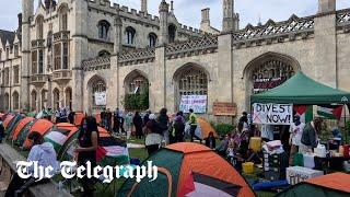 Oxford and Cambridge students launch pro-Palestinian occupation of university lawns