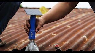 Lighting homes with plastic bottles