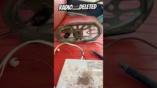 Removed the broken radio and skeletal remains of a speaker #automobile #car #diy #shorts