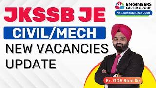 JKSSB JE 2024 Civil & Mechanical Vacancies Update