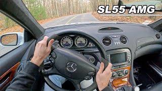 2007 Mercedes Benz SL55 AMG - Supercharged V8 German Roadster  (POV Binaural Audio)