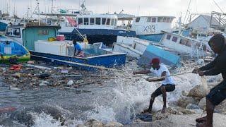 Category 5 Hurricane Beryl pushes through the Caribbean towards Jamaica