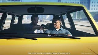 Franklin meets Michael for the first time scene - GTA V