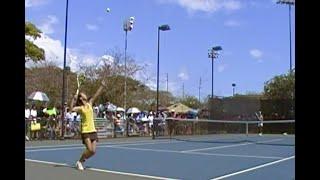 Tobita (Mililani) v Dvorak (Waiakea) GIRLS FINAL HLTS - HHSAA State Tennis Champs' 2012