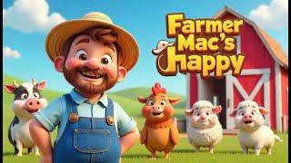 Farmer Mac's Happy Farm - Fun Animal Sounds for Kids | Wiggle & Whistle Nursery Rhymes