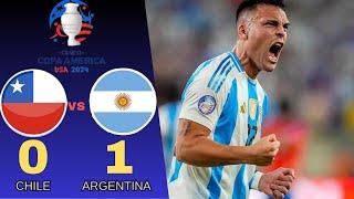 Argentina vs Chile 1-0 | highlights & all goals | Copa América  2024